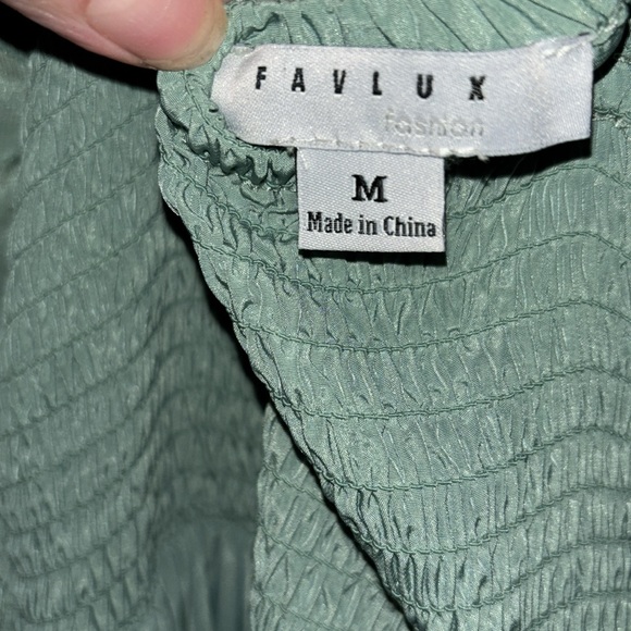 Fables agate green color women’s medium spaghetti strap Thai front long dress - Picture 10 of 12